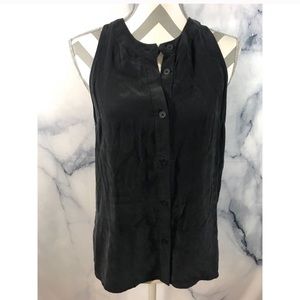 T Alexander Wang Sleeveless button up silk tank